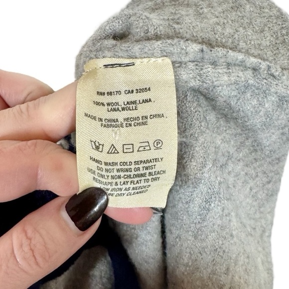 Anthropologie Moth Colorblocked 100% Wool Sweater Coat - Picture 10 of 12